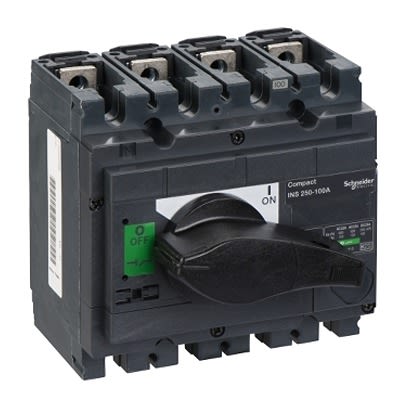 Schneider Electric Fuse Switch Disconnector, 4 Pole, 100A Max Current [31101]; 207-307