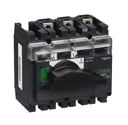 Schneider Electric Fuse Switch Disconnector, 3 Pole, 250A Max Current [31166]; 207-312