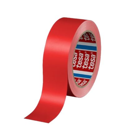 Tesa 60404 Red Packing Tape, 66m x 50mm [60404-00024-00]; 207-761