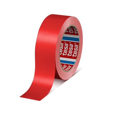 Tesa 60404 Red Packing Tape, 66m x 50mm [60404-00046-00]; 207-799