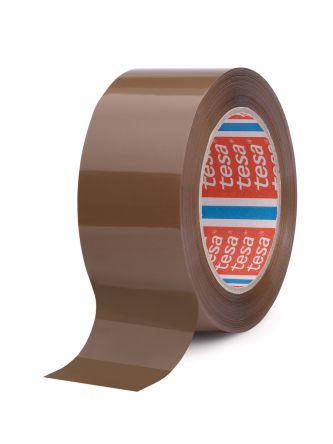 Tesa 64044 Brown Packing Tape, 66m x 50mm [64044-00002-04]; 207-802