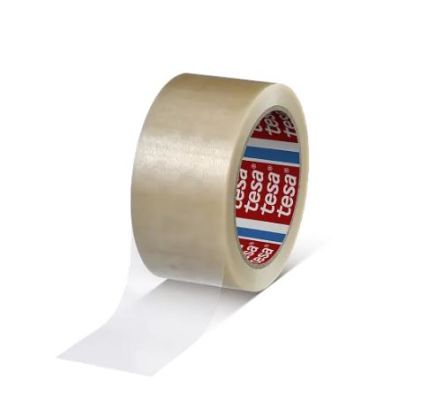 Tesa 4120 White Packing Tape, 100m x 50mm [04120-00079-00]; 207-843