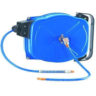 SAM Wall Mounted 10m Air Hose Reel, 10mm Inner Diameter, 15mm Outer Diameter [19042]; 211-322