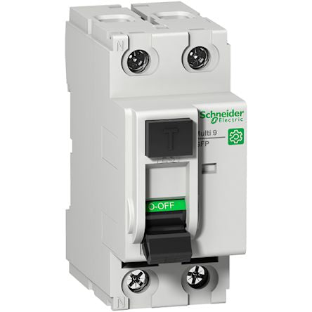 Schneider Electric M9R RCCB, 25A, 2 Pole, 86mA, Type A-SI, 240V ac [M9R12225]; 212-015