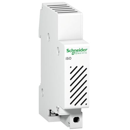 Schneider Electric Acti9 Series Clip-On Electronic bell, 8 → 12 V ac, 80dB at 1 m, IP20, IP40, Single-Tone [A9A15321]; 212-210