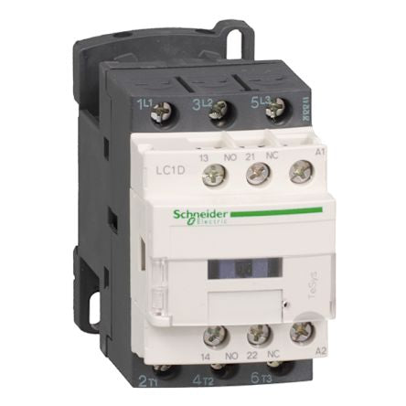 Schneider Electric TeSys D TeSyS D Contactor, 24 V ac Coil, 3-Pole, 9 A, 5.5 kW, 3NO, 690 V ac [LC1D09B7TQ]; 212-230