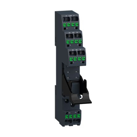 Schneider Electric Harmony Relay RXM 300V DIN Rail Relay Socket, for use with RSB1A160, RSB2A080 Relays [RSZE08P]; 212-264