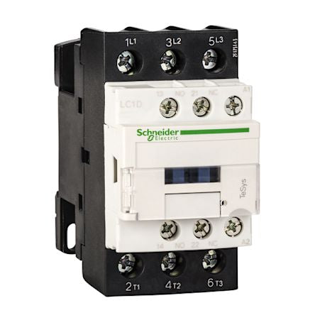 Schneider Electric TeSys D TeSyS D Contactor, 110 V ac Coil, 3-Pole, 32 A, 18.5 kW, 3NO, 690 V ac [LC1D32F7TQ]; 212-281