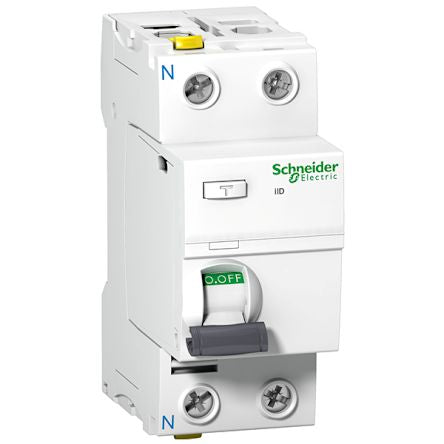 Schneider Electric A9Z RCCB, 25A, 2 Pole, 30mA, Type A-SI, 220-240V ac [A9Z31225]; 212-296