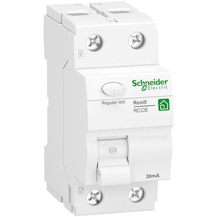 Schneider Electric R9R RCCB, 25A, 2 Pole, 30mA, Type F, 230V ac [R9R42225]; 212-299