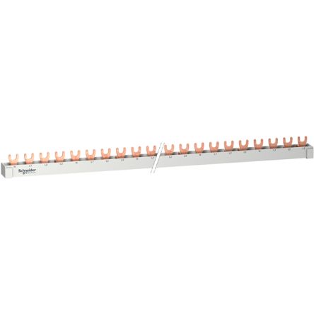 Schneider Electric Resi9 3 Phase Busbar, 230/400V ac, 18mm Pitch [R9XFH457]; 212-342