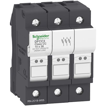 Schneider Electric 30A Fuse Holder, 3P, 600V ac [DFCC3]; 212-362