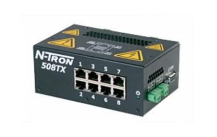 N-Tron TX Series DIN Rail Mount Ethernet Switch, 8 RJ45 Ports, 10/100Mbit/s Transmission, 10 → 30V dc [508TX]; 212-535