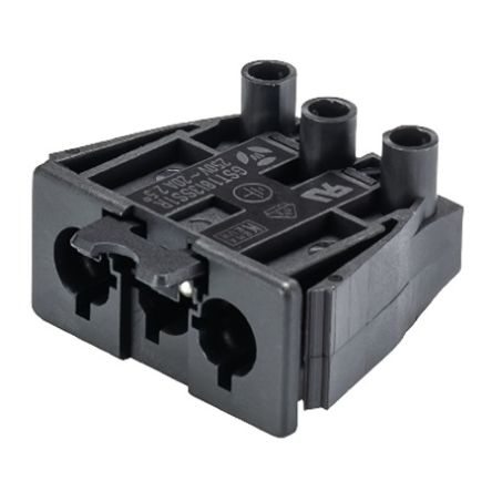 Wieland Gesis CLASSIC Series Connector, 3-Pole, Male, 3-Way, Push-In, 20A, IP40 [92.032.8758.1]; 212-699