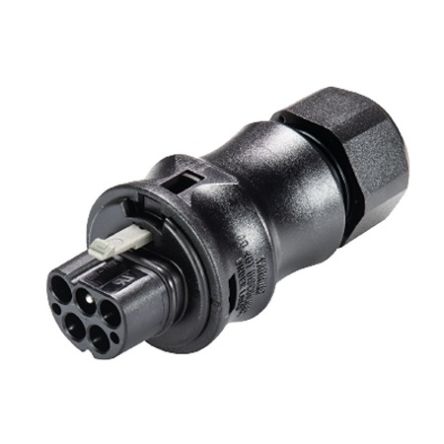 Wieland RST CLASSIC Series Connector, 4-Pole, Male, 4-Way, Push-In, 20A, IP66, IP68, IP69 [96.042.4053.1]; 212-726