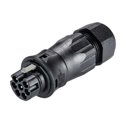 Wieland RST CLASSIC Series Connector, 7-Pole, Male, 7-Way, Push-In, 20A, IP66, IP68, IP69 [96.072.4553.1]; 212-735