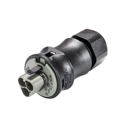 Wieland RST CLASSIC Series Connector, 3-Pole, Male, 3-Way, Push-In, 25A, IP66, IP68 [96.032.4154.3]; 212-748