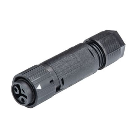 Wieland RST MINI Series Connector, 2-Pole, Female, 2-Way, Push-In, 16A, IP66, IP68, IP69 [46.031.4554.1]; 212-756