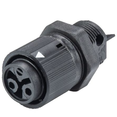 Wieland RST MINI Series Connector, 2-Pole, Female, 2-Way, Push-In, 16A, IP66, IP68, IP69 [46.031.5054.1]; 212-762