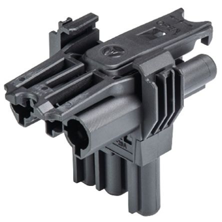 Wieland Gesis CLASSIC Series T-distributor, 3-Pole, 3-Way, Push-In, 20A, IP40 [92.030.3153.1]; 212-781