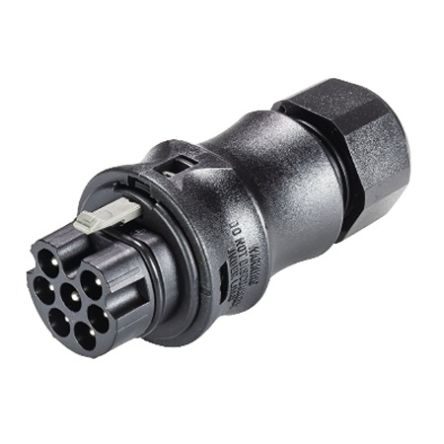 Wieland RST CLASSIC Series Connector, 7-Pole, Male, 7-Way, Push-In, 16A, IP66, IP68, IP69 [96.072.4053.1]; 212-800