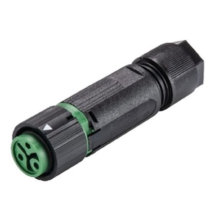Wieland RST MINI Series Connector, 3-Pole, Female, 3-Way, Push-In, 16A, IP66, IP68, IP69 [46.031.4555.7]; 212-808