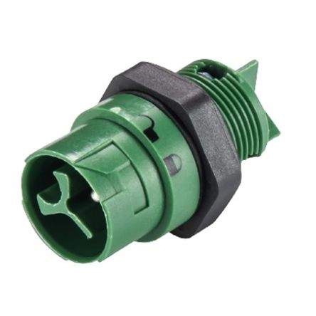 Wieland RST MINI Series Connector, 3-Pole, Male, 3-Way, Push-In, 16A, IP66, IP68, IP69 [46.032.5055.7]; 212-816