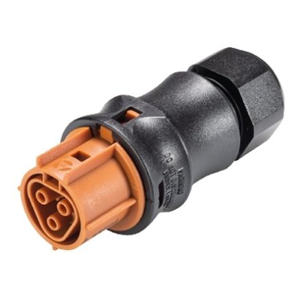 Wieland RST CLASSIC Series Connector, 3-Pole, Female, 3-Way, Push-In, 20A, IP66, IP68, IP69 [96.031.4151.4]; 212-832