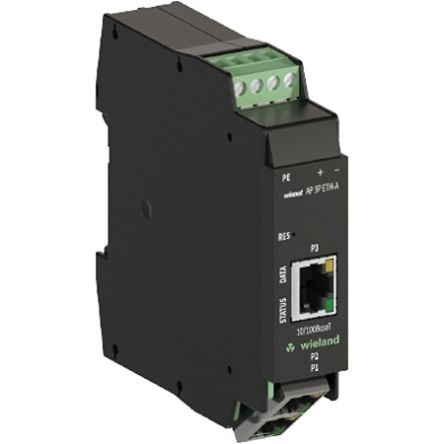 Wieland WIENET AP 3P ETH-A 3 Port Wireless Access Point, 802.11b, 802.11g, 802.11n, 10/100Mbit/s [83.040.0052.0]; 212-841