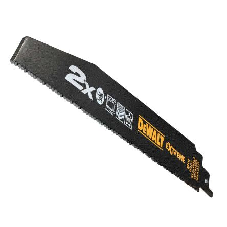 DeWALT, 10 Teeth Per Inch Multiple Materials 228mm Cutting Length Reciprocating Saw Blade, Pack of 5 [DT2308L-QZ]; 215-504