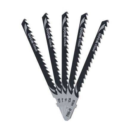 DeWALT Wood 70mm Cutting Length Jigsaw Blade, Pack of 5 [DT2077-QZ]; 215-510