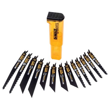DeWALT, 4, 6, 14, 18 Teeth Per Inch Multiple Materials Reciprocating Saw Blade, Pack of 13 [DT99550-QZ]; 215-635