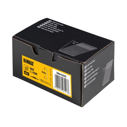 DeWALT Galvanised Steel Nails; 1.6mm; [DNBA1632GZ]; 215-639