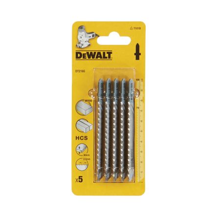 DeWALT Multiple Materials 73mm Cutting Length Jigsaw Blade, Pack of 5 [DT2165-QZ]; 215-650