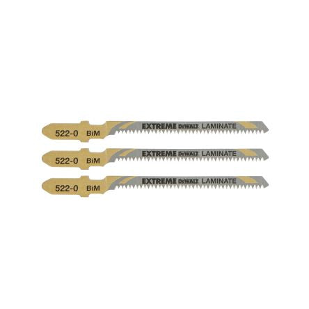 DeWALT Multiple Materials 59mm Cutting Length Jigsaw Blade, Pack of 3 [DT2081-QZ]; 215-651