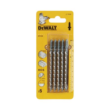 DeWALT Wood 68mm Cutting Length Jigsaw Blade, Pack of 5 [DT2164-QZ]; 215-655