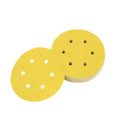 DeWALT DT31 Aluminium Oxide Sanding Disc, 150mm, 60 Grit, 10 in pack [DT3122-QZ]; 215-730
