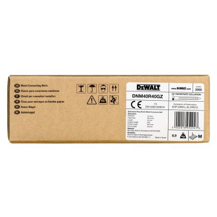 DeWALT Galvanised Nails; 44mm; [DNM40R40GZ]; 215-734