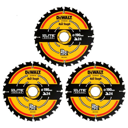 DeWALT Multiple Materials Circular Saw Blade, Pack of 3 [DT10399-QZ]; 215-822