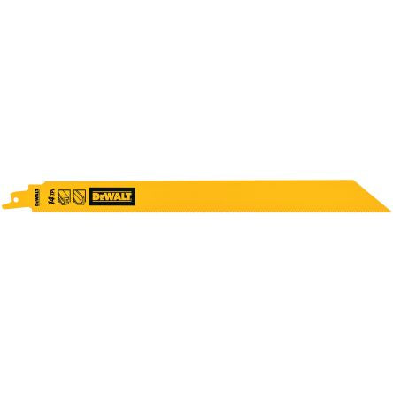 DeWALT, 14 Teeth Per Inch Metal 304mm Cutting Length Reciprocating Saw Blade, Pack of 5 [DT90390-QZ]; 215-826