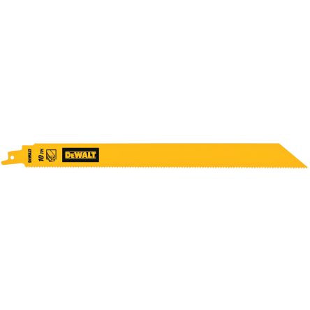 DeWALT, 10 Teeth Per Inch Metal 304mm Cutting Length Reciprocating Saw Blade, Pack of 5 [DT90389-QZ]; 215-828