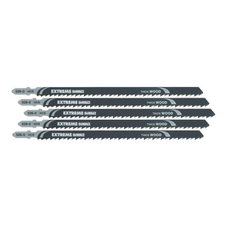 DeWALT Wood 155mm Cutting Length Jigsaw Blade, Pack of 5 [DT2167-QZ]; 215-879