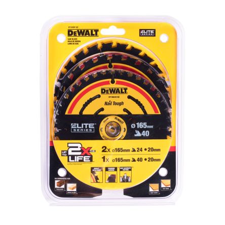 DeWALT Multiple Materials Circular Saw Blade, Pack of 3 [DT10397-QZ]; 215-986