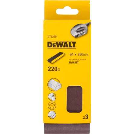 DeWALT DT329 Sanding Belt, 356mm 64mm, 220 Grit [DT3299-QZ]; 215-991