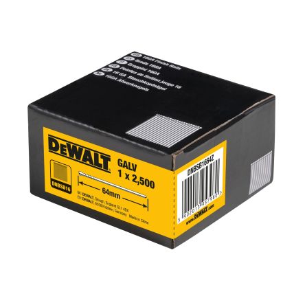 DeWALT Galvanised Nails; 1.6mm; [DNBSB1664Z]; 216-071