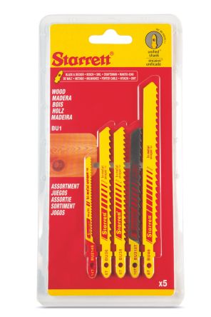 Starrett Jigsaw Blade, Pack of 5 [SA390]; 216-122