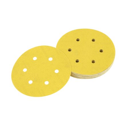 DeWALT DT31 Aluminium Oxide Sanding Disc, 150mm, 80 Grit, 10 in pack [DT3123-QZ]; 216-133