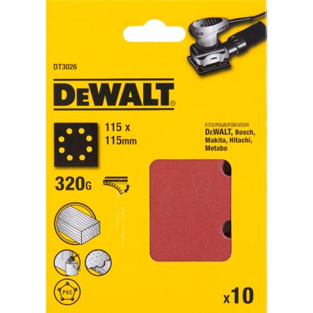 DeWALT DT30 Sandpaper, 115mm 115mm, 320 Grit [DT3026-QZ]; 216-223