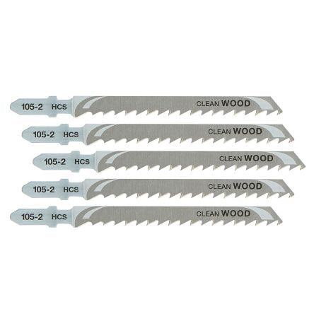 DeWALT Multiple Materials 68mm Cutting Length Jigsaw Blade, Pack of 5 [DT2049-QZ]; 216-225