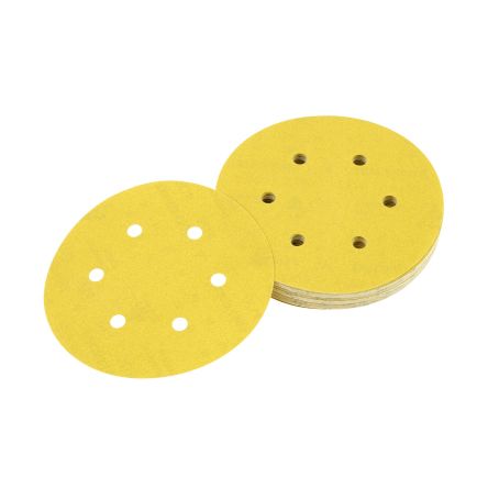 DeWALT DT31 Aluminium Oxide Sanding Disc, 150mm, 180 Grit, 10 in pack [DT3126-QZ]; 216-245